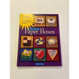 Paper boxes, make it with paper, craft idea book series oversized 1997 RARE